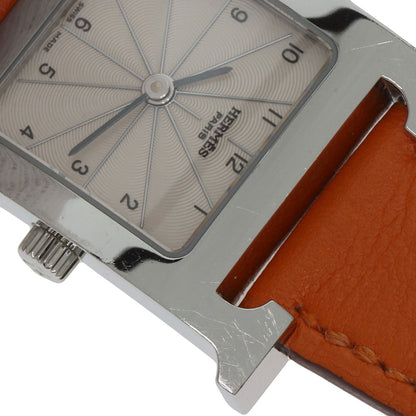 HERMES H watch Deburuturu Watches HH1.210 Stainless Steel/Leather Ladies