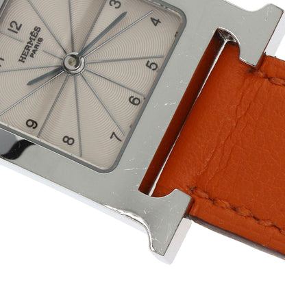 HERMES H watch Deburuturu Watches HH1.210 Stainless Steel/Leather Ladies