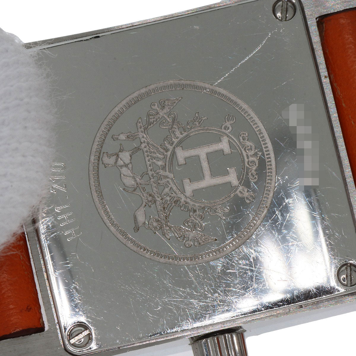 HERMES H watch Deburuturu Watches HH1.210 Stainless Steel/Leather Ladies