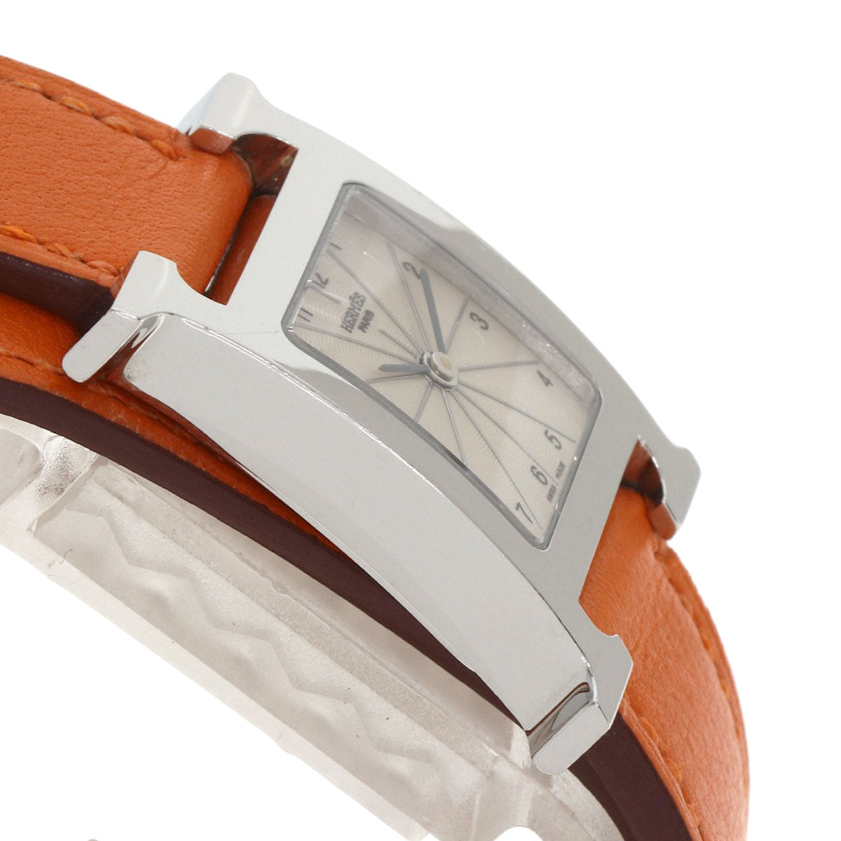 HERMES H watch Deburuturu Watches HH1.210 Stainless Steel/Leather Ladies