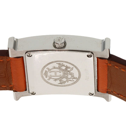 HERMES H watch Deburuturu Watches HH1.210 Stainless Steel/Leather Ladies