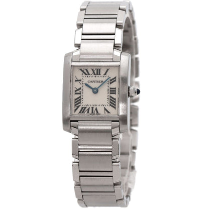 CARTIER Tank francaise SM Watches W51008Q3 Stainless Steel/Stainless Steel Ladies