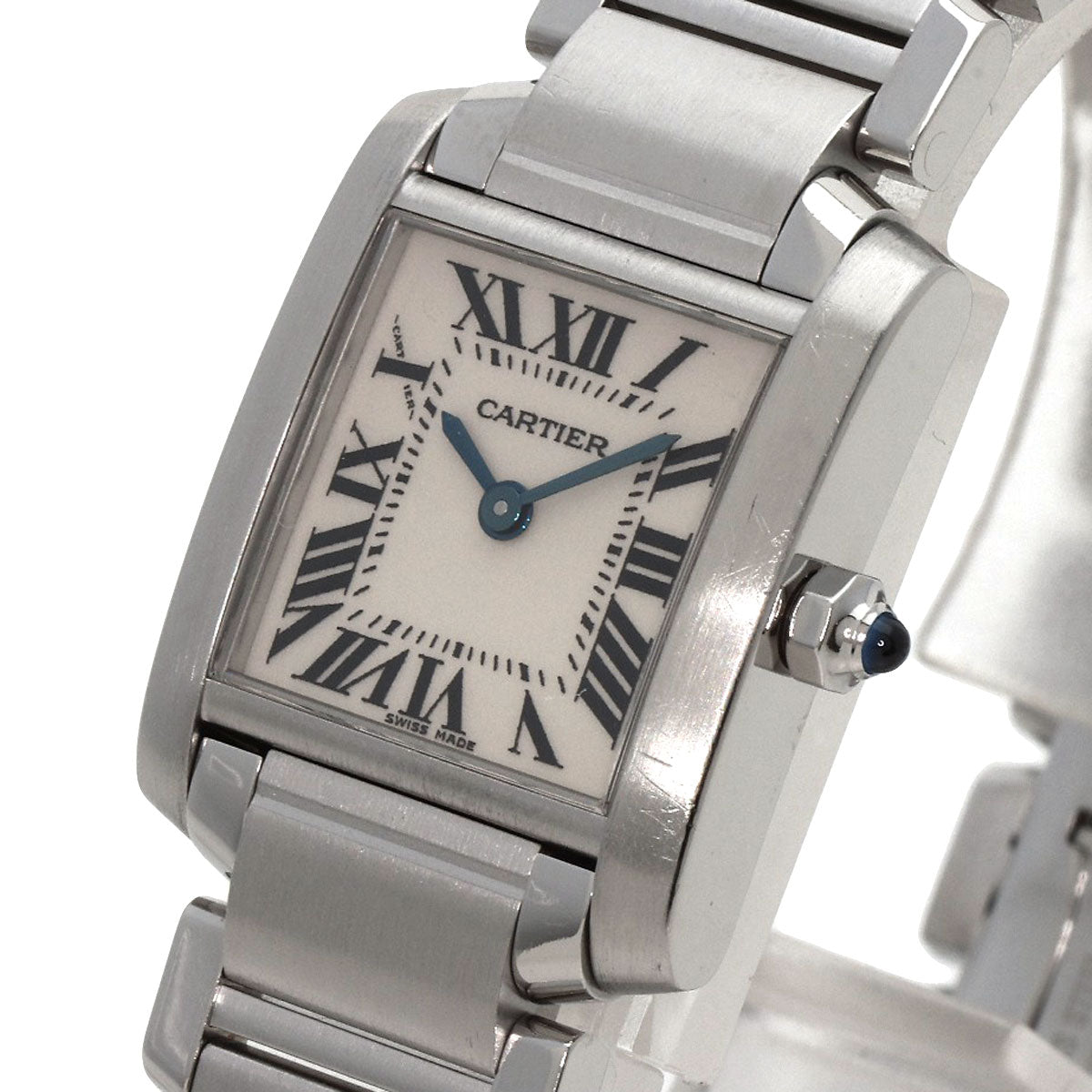 CARTIER Tank francaise SM Watches W51008Q3 Stainless Steel/Stainless Steel Ladies