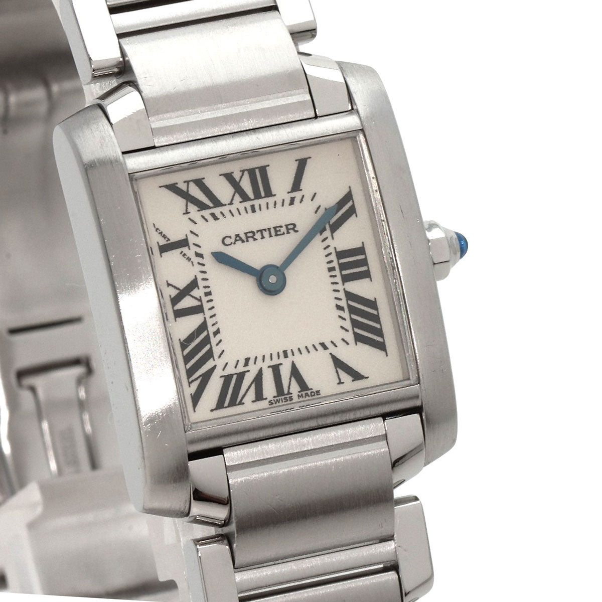 CARTIER Tank francaise SM Watches W51008Q3 Stainless Steel/Stainless Steel Ladies