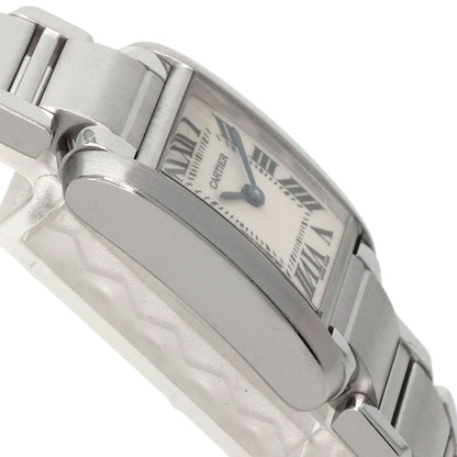 CARTIER Tank francaise SM Watches W51008Q3 Stainless Steel/Stainless Steel Ladies