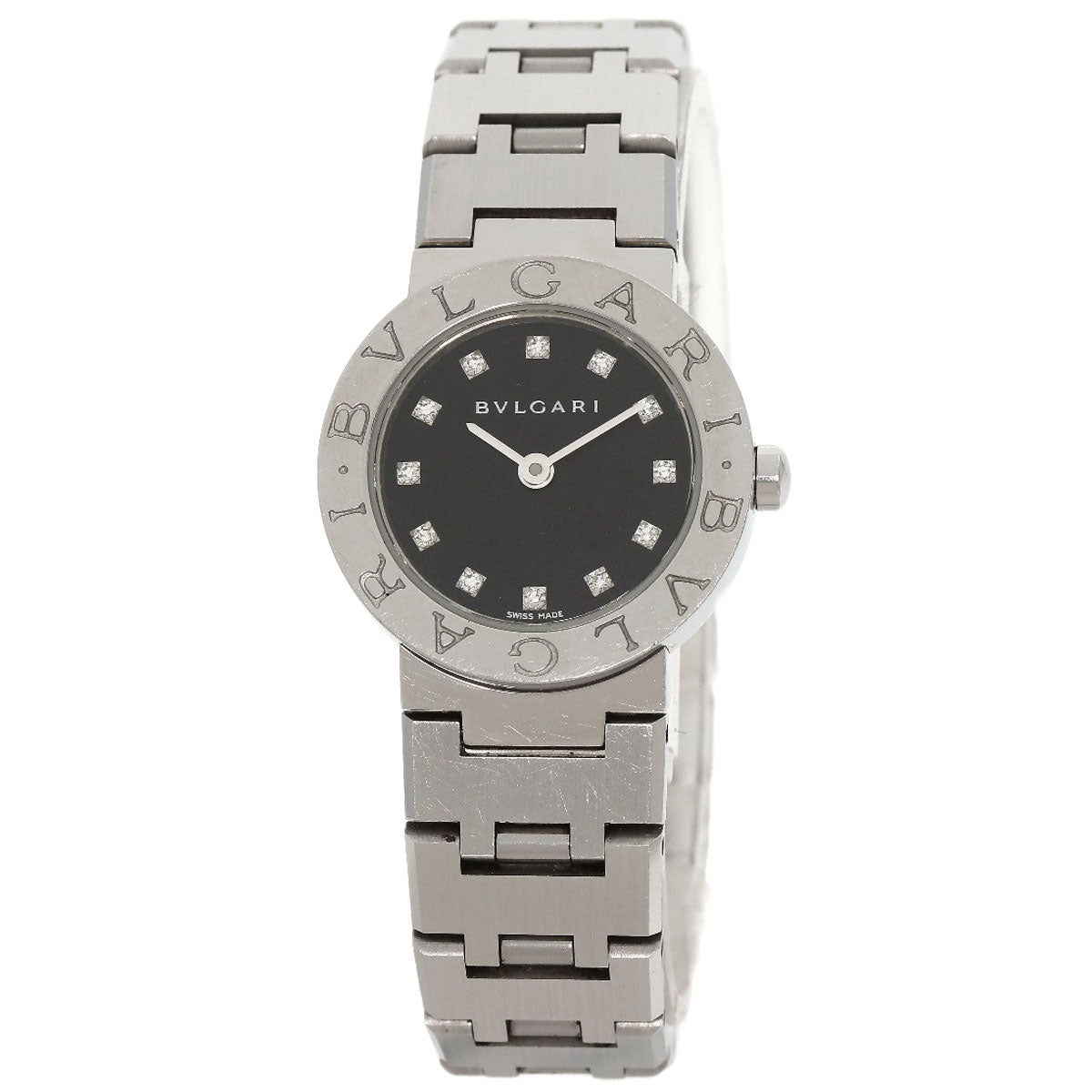 BVLGARI BVLGARI BVLGARI 12P Diamond Watches BB23SS Stainless Steel/Stainless Steel Ladies