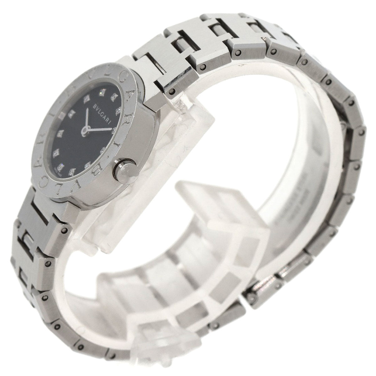 BVLGARI BVLGARI BVLGARI 12P Diamond Watches BB23SS Stainless Steel/Stainless Steel Ladies