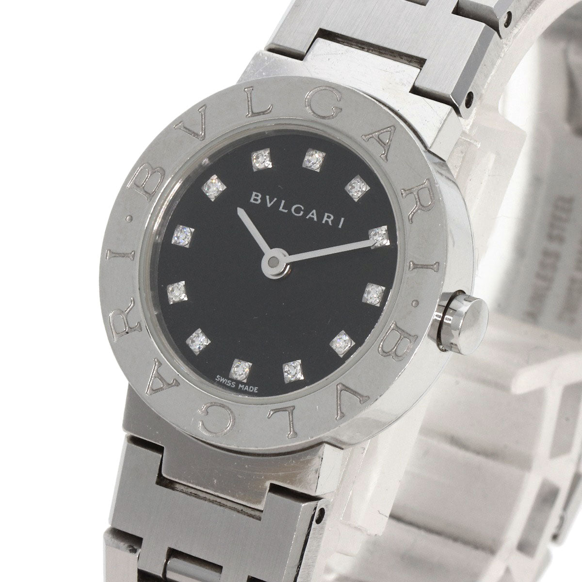 BVLGARI BVLGARI BVLGARI 12P Diamond Watches BB23SS Stainless Steel/Stainless Steel Ladies