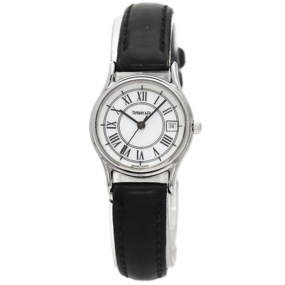 TIFFANY&Co. Classic Round Face Watches  Stainless Steel/Leather Ladies