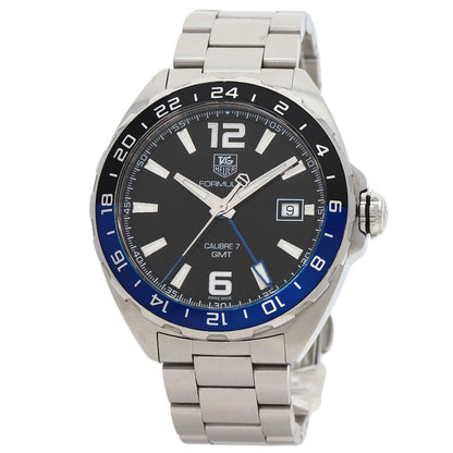 TAG HEUER FORMULA1 CALIBER 7 GMT Watches WAZ211A Stainless Steel/Stainless Steel mens