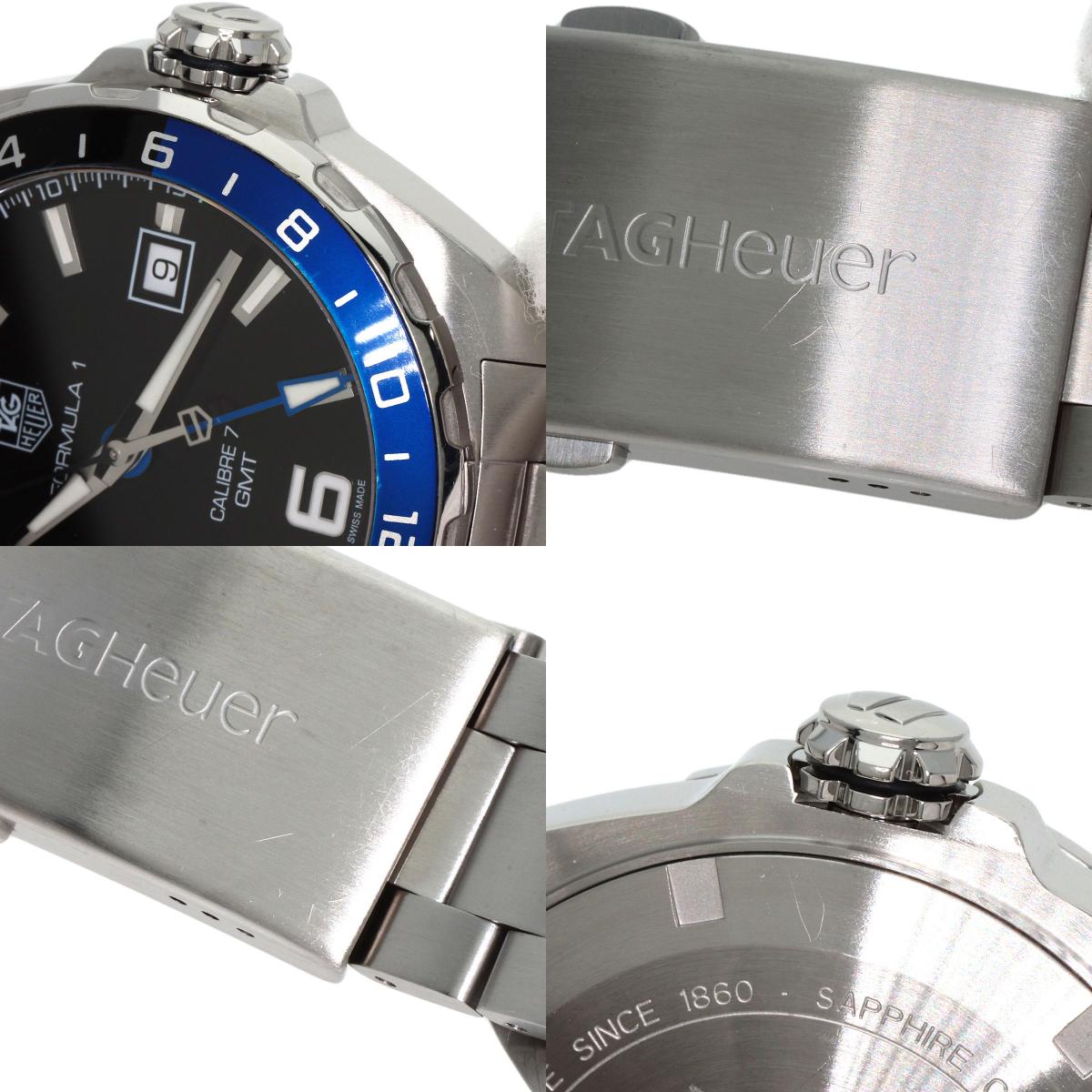 TAG HEUER FORMULA1 CALIBER 7 GMT Watches WAZ211A Stainless Steel/Stainless Steel mens