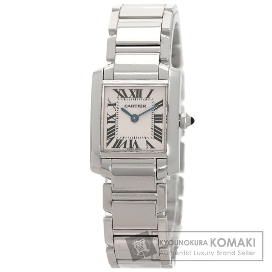 CARTIER Tank francaise SM Watches W50012S3 K18 White Gold/K18 White Gold Ladies