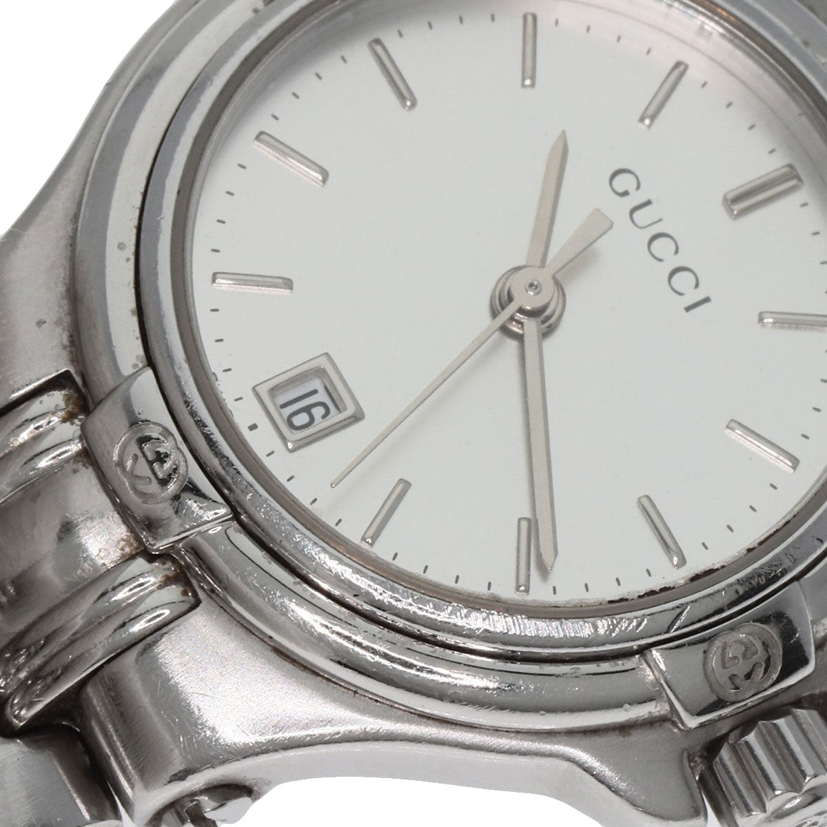 GUCCI Round face Watches 9040L Stainless Steel/Stainless Steel Ladies