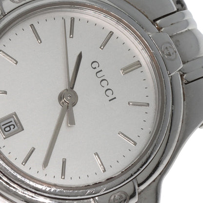 GUCCI Round face Watches 9040L Stainless Steel/Stainless Steel Ladies