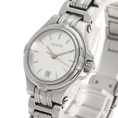 GUCCI Round face Watches 9040L Stainless Steel/Stainless Steel Ladies