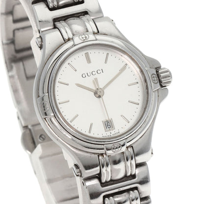 GUCCI Round face Watches 9040L Stainless Steel/Stainless Steel Ladies