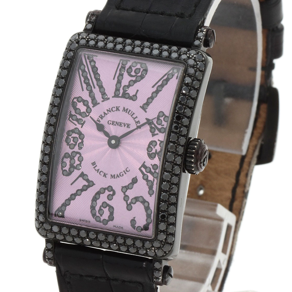 FRANCK MULLER Long Island BLACK MAGIC Limited to 400 pieces Watches 902QZD K18 White Gold/Leather Ladies