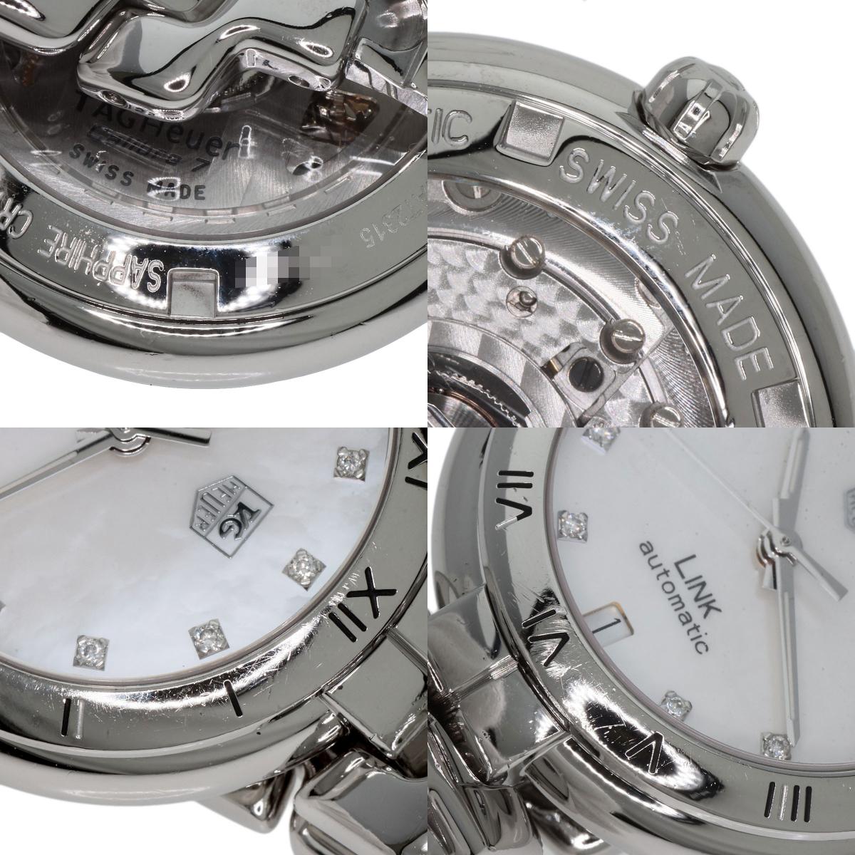 TAG HEUER Link Caliber 7 11P Diamond Watches WAT2315 Stainless Steel/Stainless Steel mens