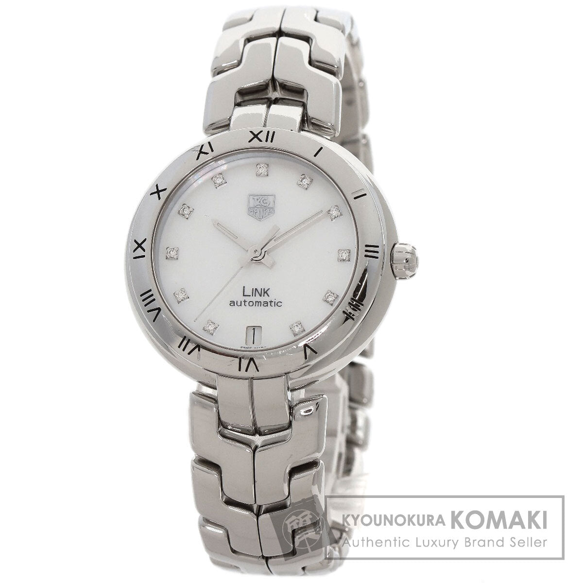 TAG HEUER Link Caliber 7 11P Diamond Watches WAT2315 Stainless Steel/Stainless Steel mens