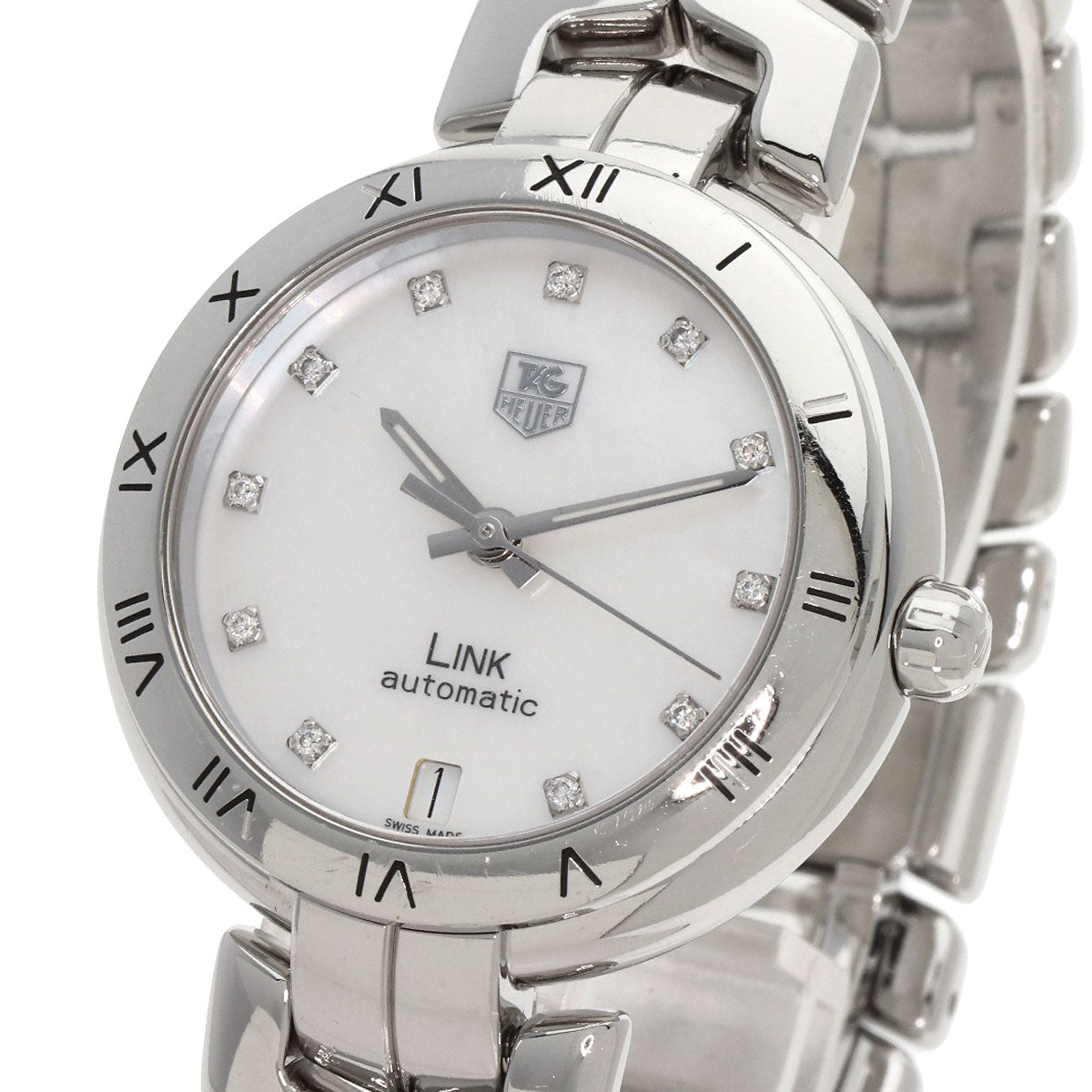 TAG HEUER Link Caliber 7 11P Diamond Watches WAT2315 Stainless Steel/Stainless Steel mens