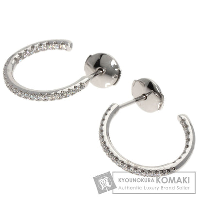 De Beers   earring Diamond hoop K18 White Gold Ladies
