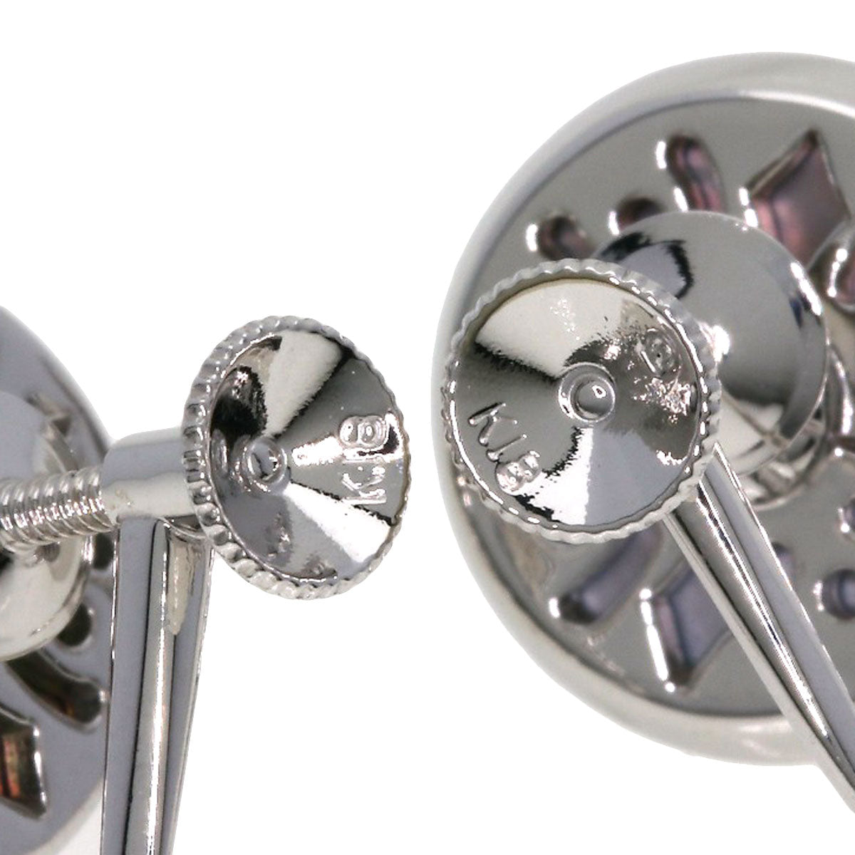 MIKIMOTO Pikuwe Akoya Pearl Earring K18 White Gold Ladies [Used]