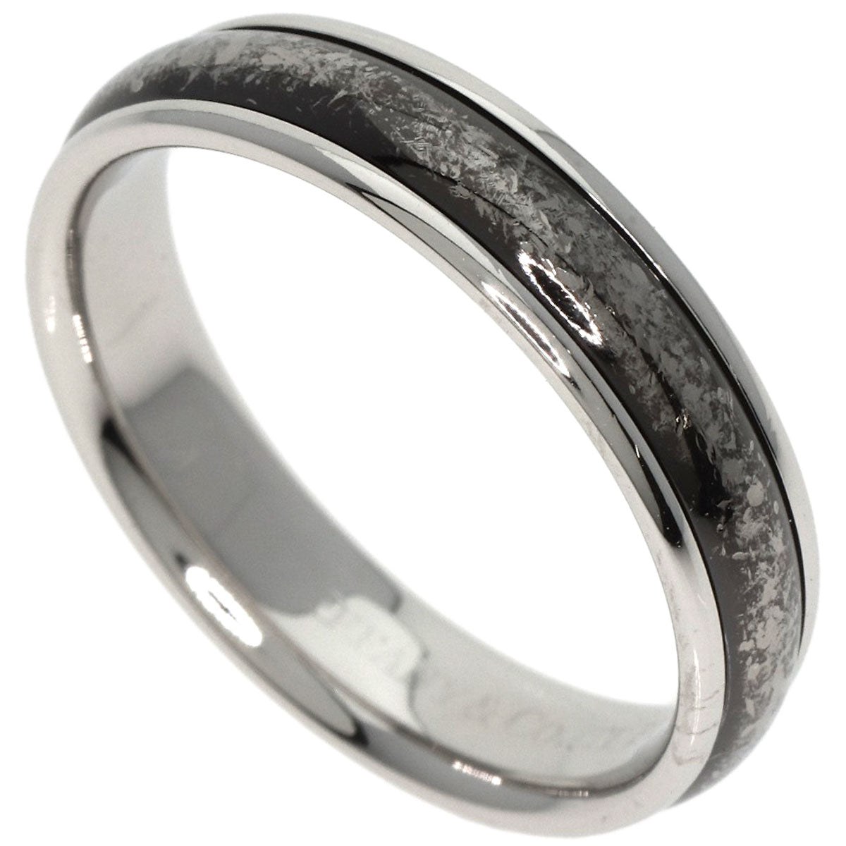 TIFFANY&Co.   Ring Double line Platinum PT950 Ladies