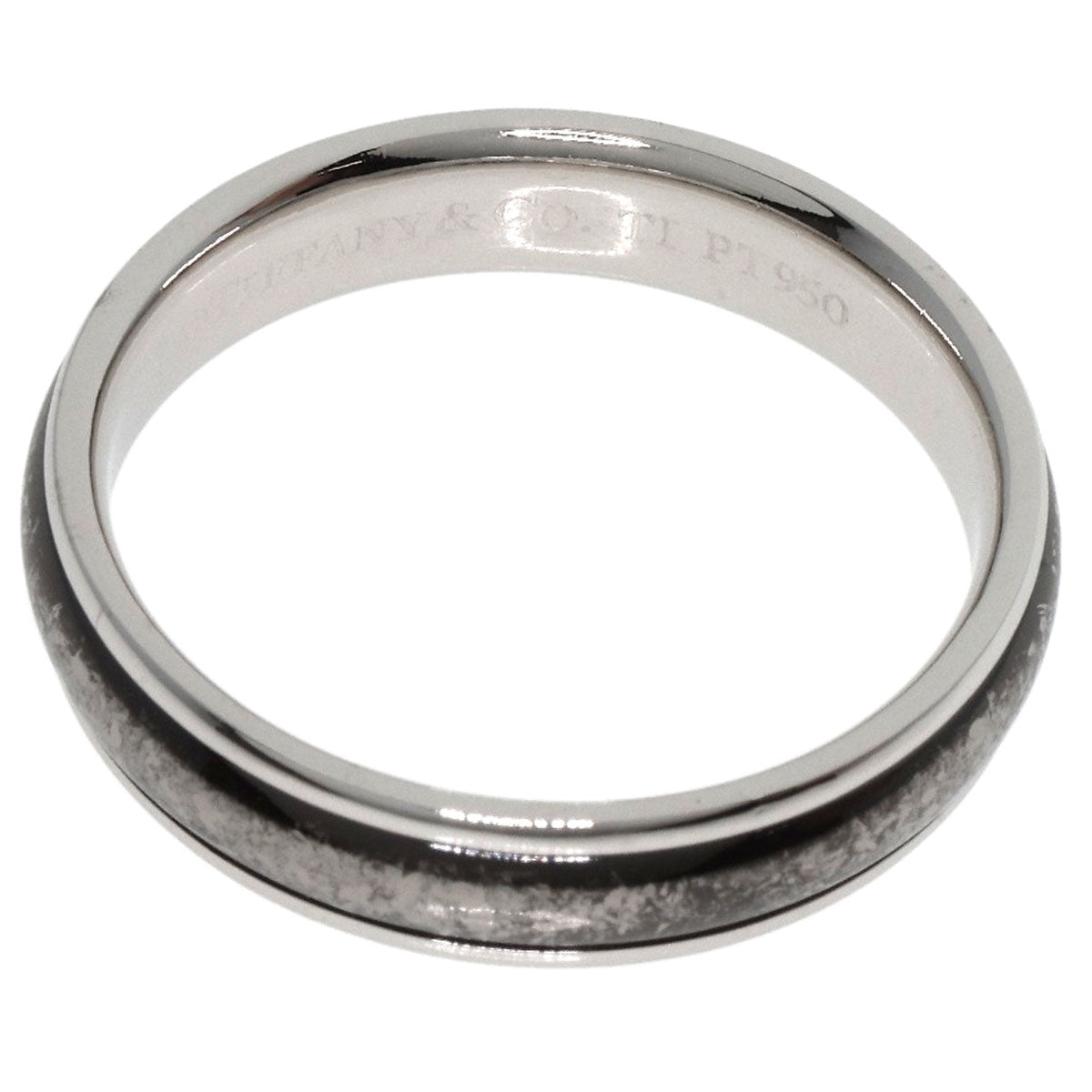 TIFFANY&Co.   Ring Double line Platinum PT950 Ladies