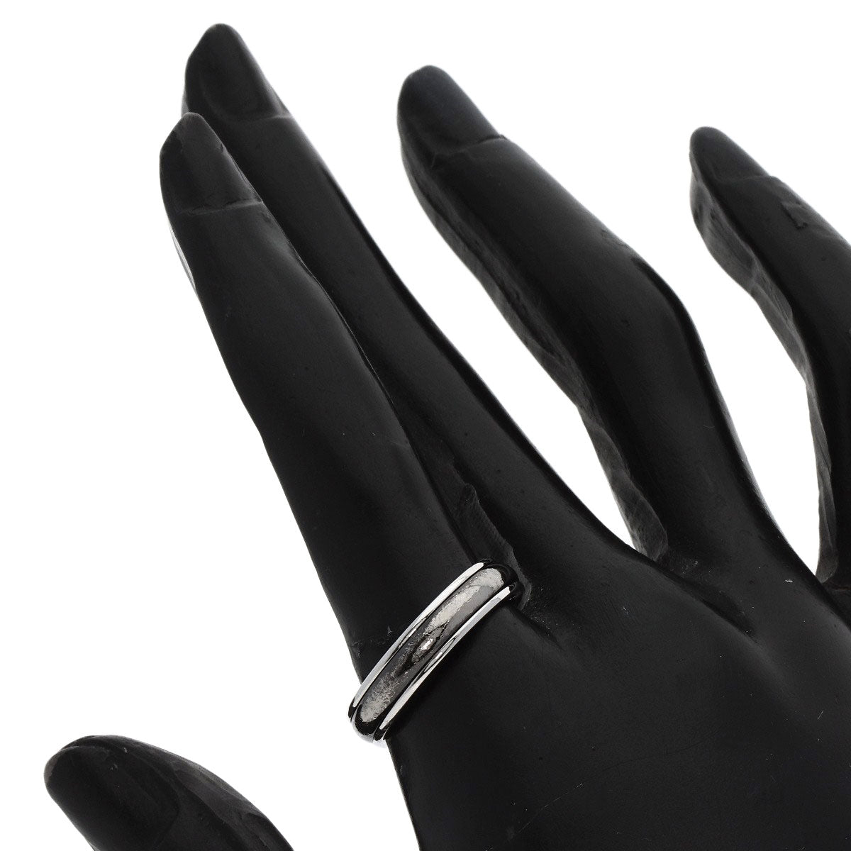 TIFFANY&Co.   Ring Double line Platinum PT950 Ladies