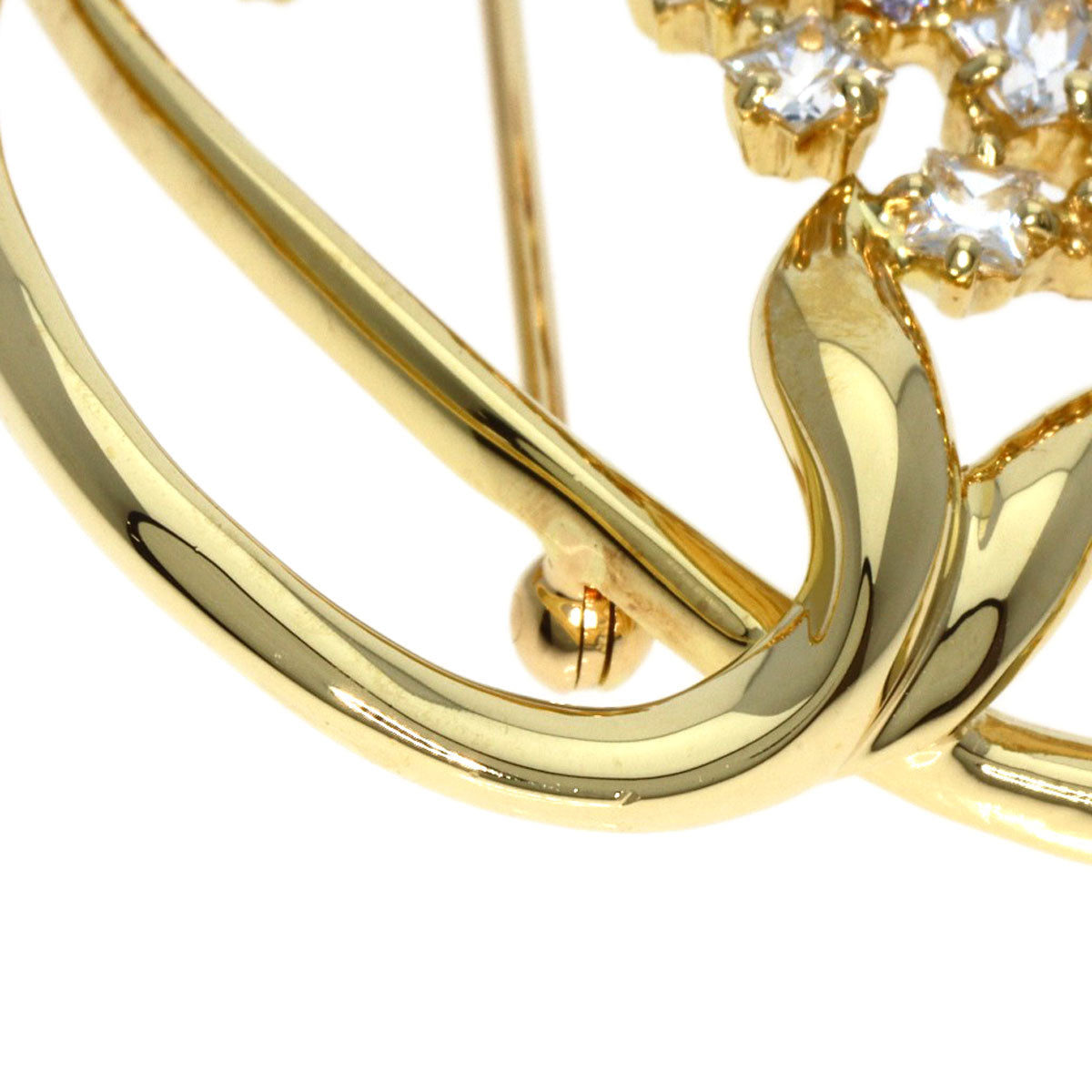 Jeunet   Brooch sapphire K18 Yellow Gold Ladies