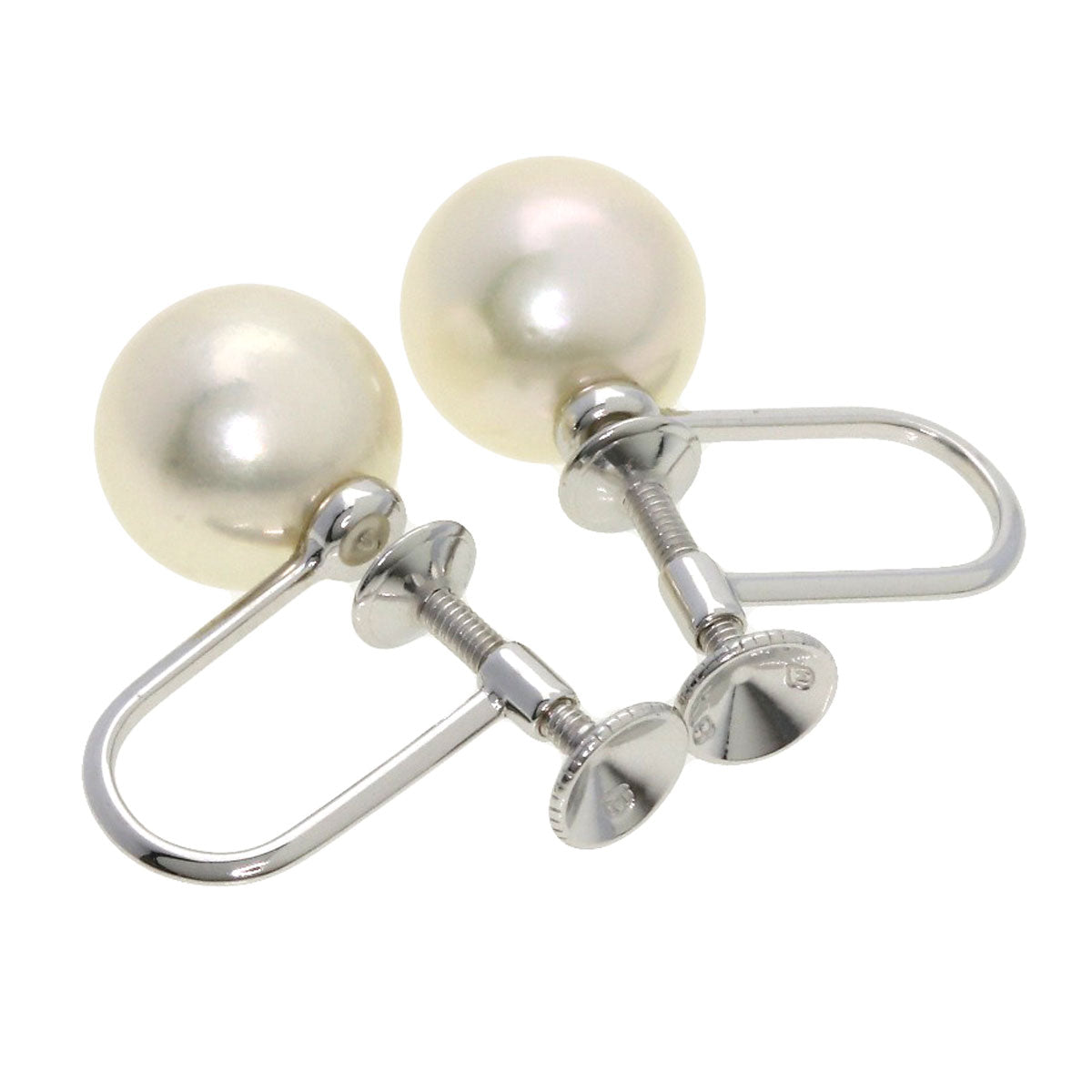 MIKIMOTO Akoya pearl Pearl Earring K18 White Gold Ladies [Used]