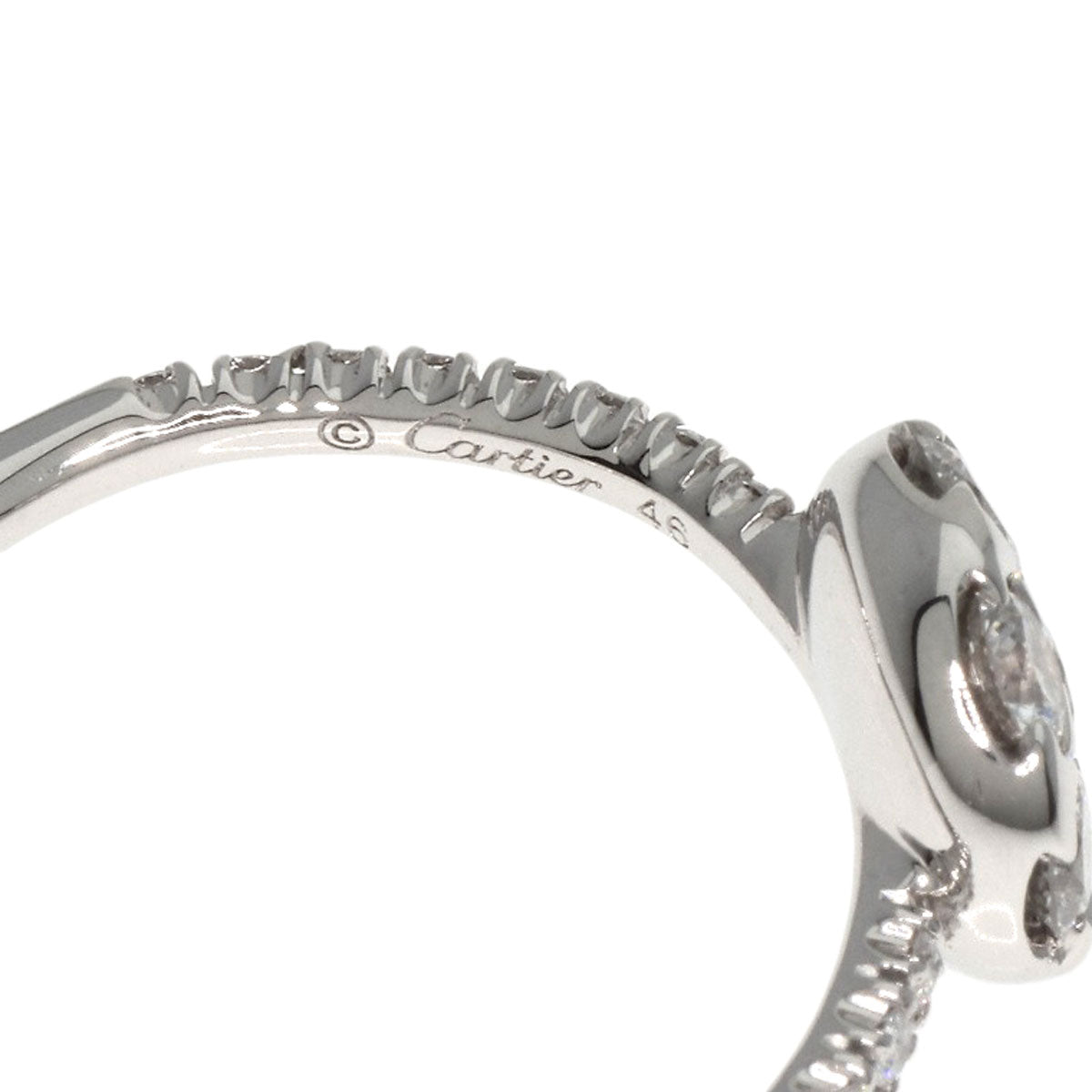 CARTIER Etincel de Cartier Diamond #46 Ring K18 White Gold Ladies [Used]