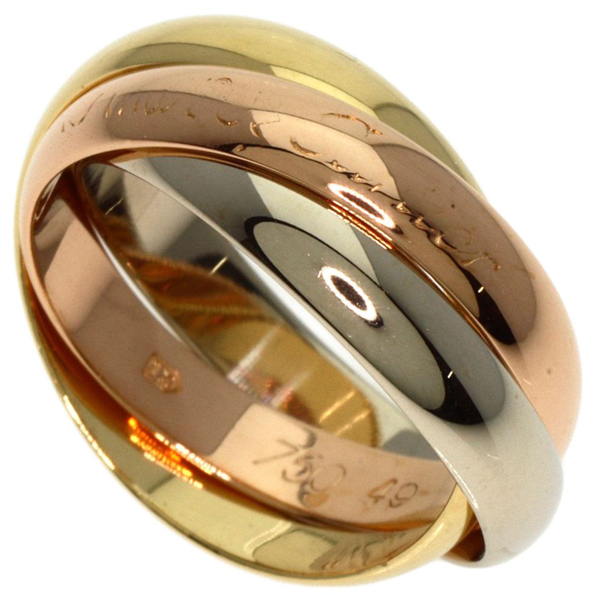 CARTIER   Ring Trinity #49 K18 Yellow Gold K18 White GoldLadies