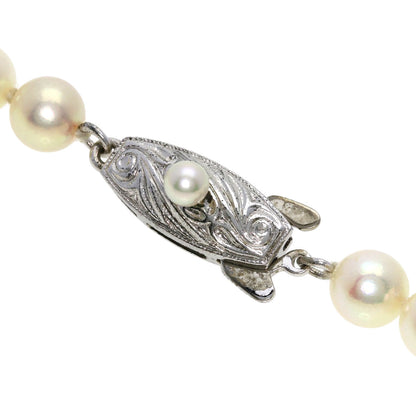 TASAKI Akoya Pearl Choker Necklace Silver Ladies [Used]