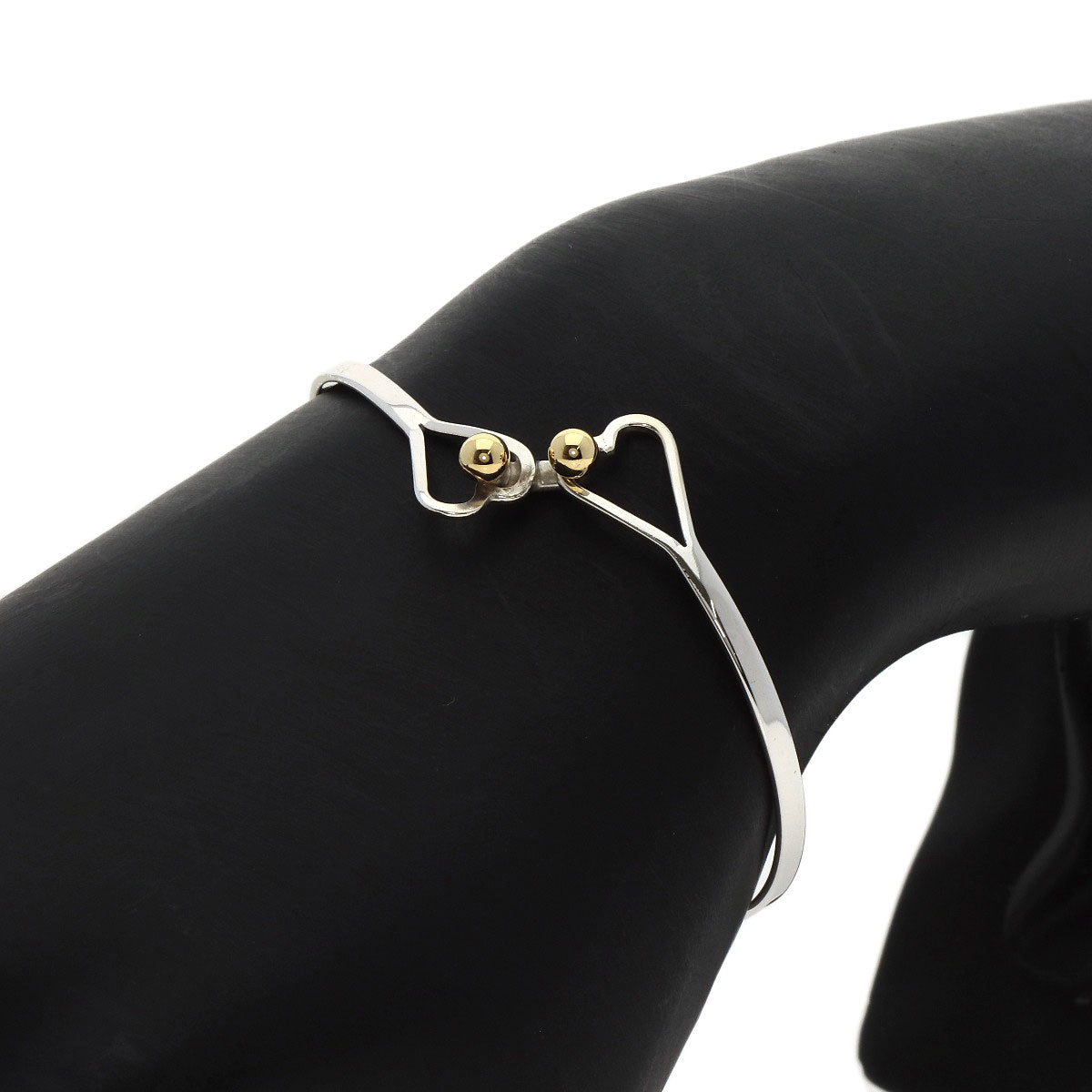 TIFFANY&Co.   Bracelet hook & eye double heart Silver 18KLadies