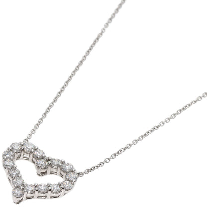 TIFFANY&Co.   Necklace Sentimental Heart Diamond Platinum PT950 Ladies