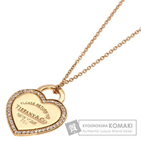 TIFFANY&Co.   Necklace Return to TIFFANY&Co. Heart Diamond K18 Pink Gold Ladies