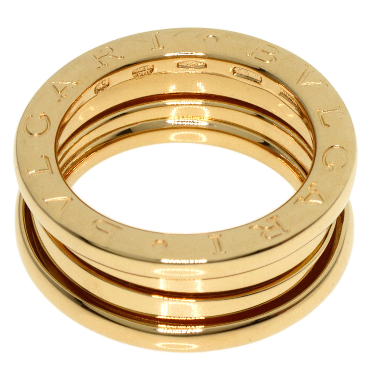 BVLGARI   Ring B.zero1 2 Band #49 K18 Yellow Gold Ladies