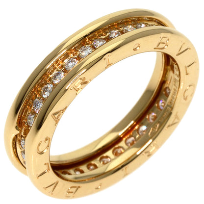 BVLGARI   Ring B.zero1 1 band Diamond #52 K18 Yellow Gold Ladies