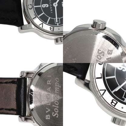 BVLGARI Solo tempo Watches ST29S Stainless Steel/Leather Ladies