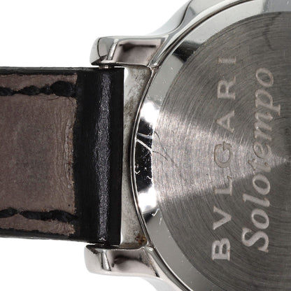 BVLGARI Solo tempo Watches ST29S Stainless Steel/Leather Ladies