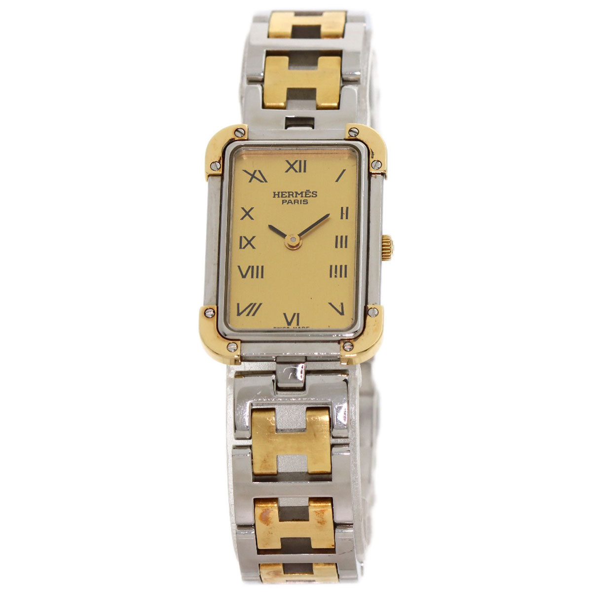 HERMES Clojure Watches CR1.220 Stainless Steel/SSxGP Ladies