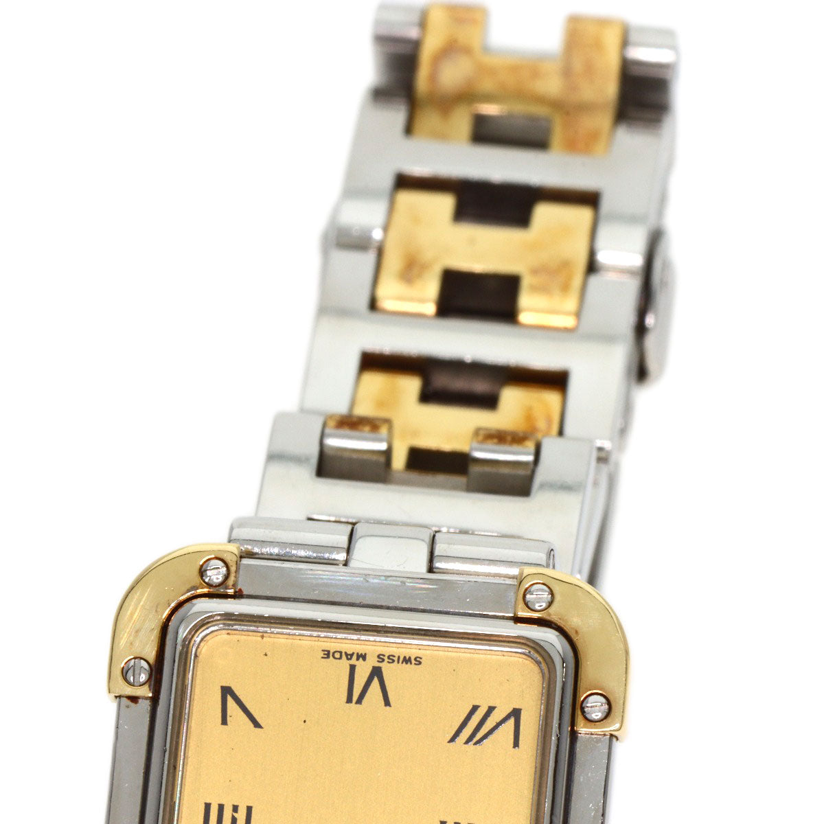 HERMES Clojure Watches CR1.220 Stainless Steel/SSxGP Ladies