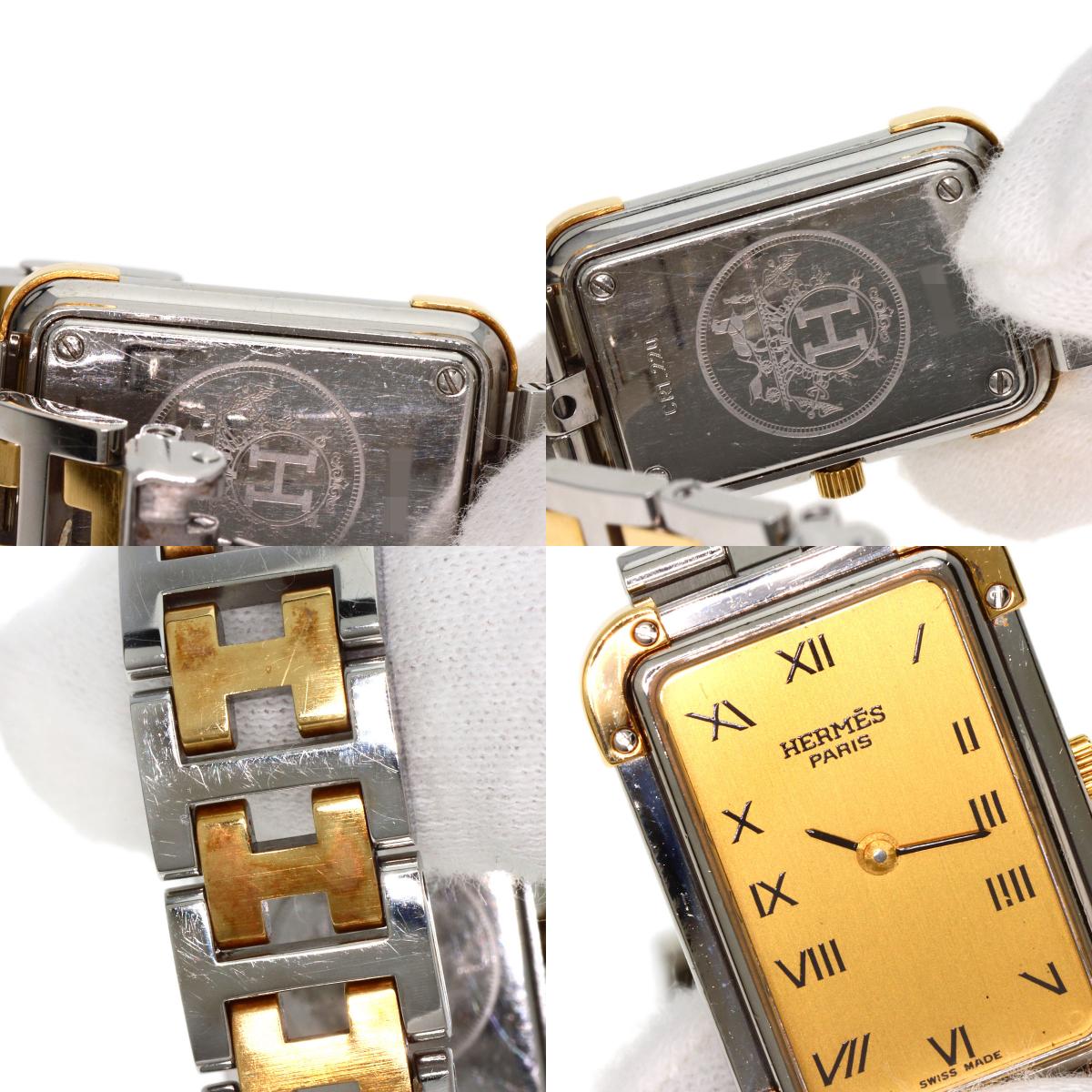 HERMES Clojure Watches CR1.220 Stainless Steel/SSxGP Ladies