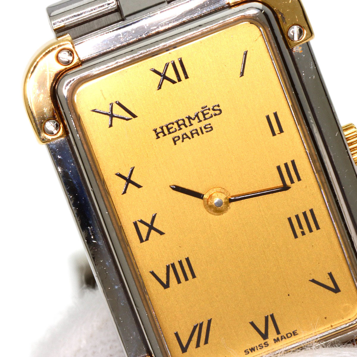 HERMES Clojure Watches CR1.220 Stainless Steel/SSxGP Ladies