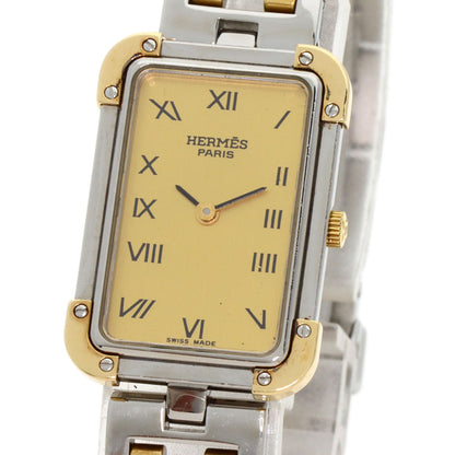 HERMES Clojure Watches CR1.220 Stainless Steel/SSxGP Ladies