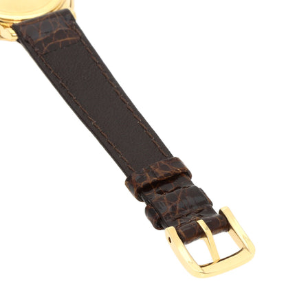 OMEGA De Ville Watches 5951055 K18 Yellow Gold/Leather Ladies