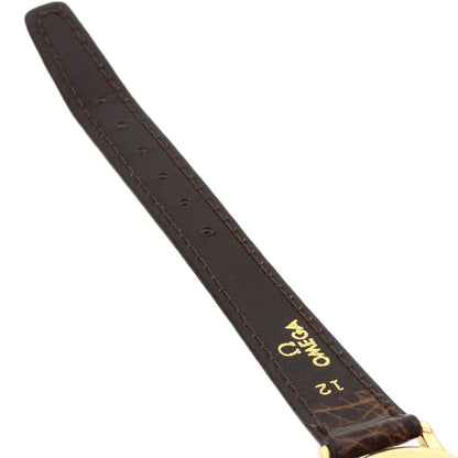 OMEGA De Ville Watches 5951055 K18 Yellow Gold/Leather Ladies