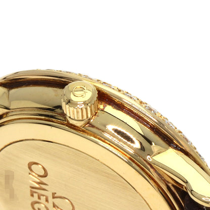 OMEGA De Ville Watches 5951055 K18 Yellow Gold/Leather Ladies
