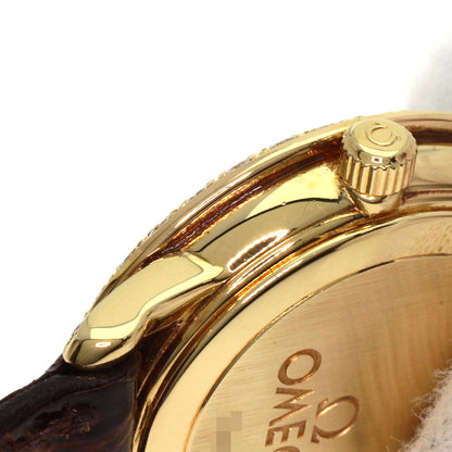 OMEGA De Ville Watches 5951055 K18 Yellow Gold/Leather Ladies